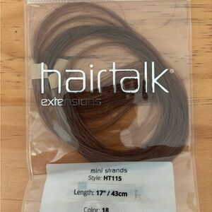 hairtalk extensions mini strands color 18,length 17’’ NEW 4psc NEW